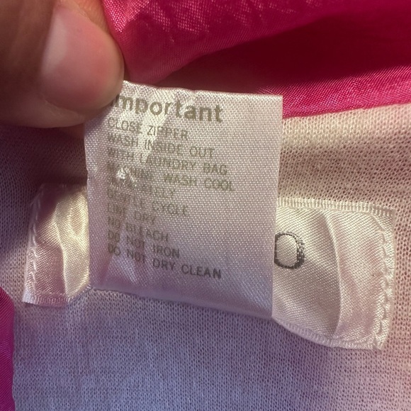 Adolfo Sport Vintage Pink and White Windbreaker Size Large - Picture 2 of 9